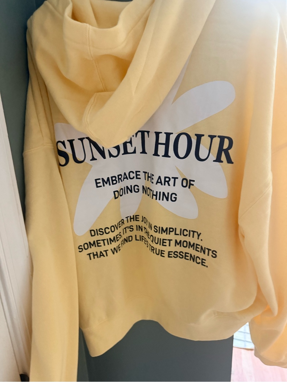 Reflex 'Sunset Hour' Cropped Yellow Hoodie